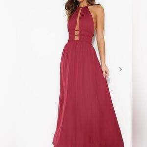 IN THE MALDIVES MAXI DRESS WINE